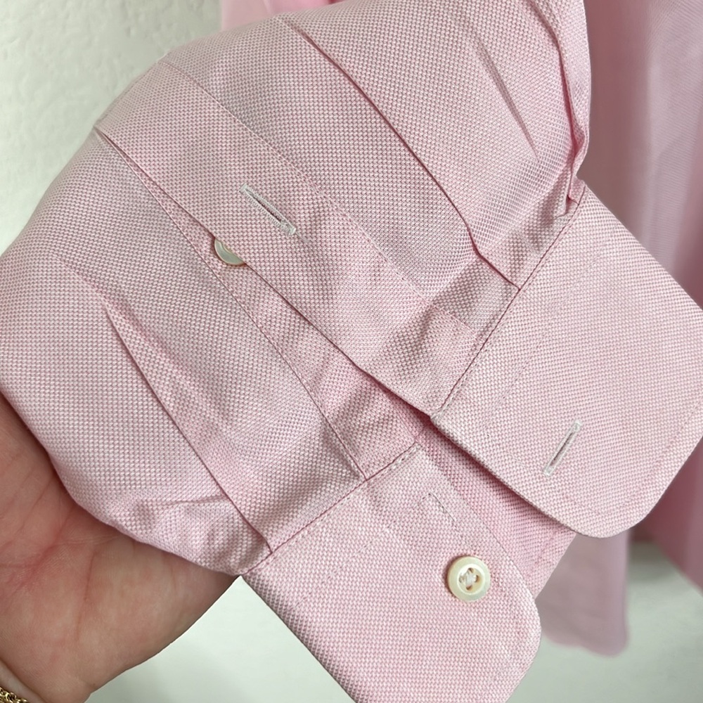 Alain Figaret Solid Pocket Button Down Shirt Doub… - image 3